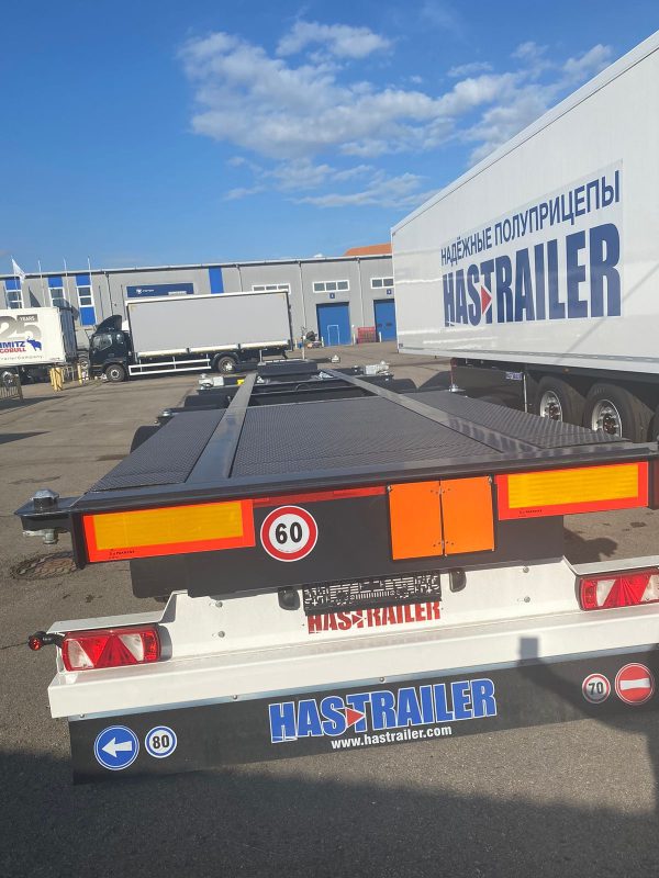 Полуприцеп HASTRAILER контейнеровоз 100-40, 4-х осный оси BPW. — изображение 3