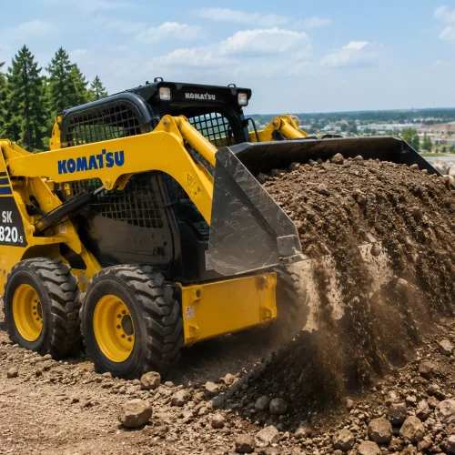 Погрузчик с бортовым поворотом Komatsu SK820-5